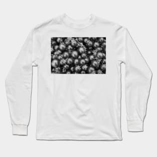 Garden Tomatoes Black and White 5 Long Sleeve T-Shirt